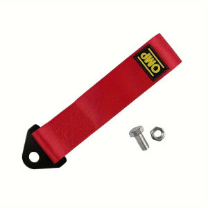 1pc Universal High Strength Car Colored Tag Towing Strap Towing Rope Ribbon Car Decoration Towing Rope Bumper Towing Strap