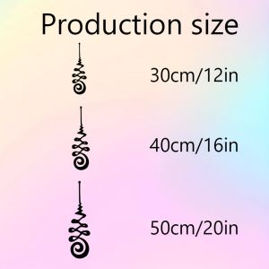CIFbuy | CIFBUY Iron Wall Art Unalome Metal Sculpture Rustproof Hanging Plaque Home Living Room Bedroom Meditation Decor Sign