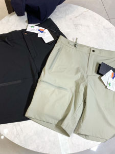 Waterproof Zipper Design Mens Summer Casual Sports Quick Dry Running Outdoor Five-Quarter Shorts Straight Leg Fit Youth Fashion