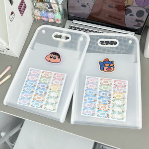 Large Capacity A4 Portable Accordion File Folder Student Exam Paper Storage Book High Capacity Plastic Accordion Bag