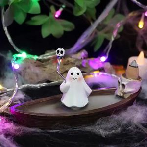 Giá Đỡ Nhang Hình Tàu Ma Halloween Đốt Nhang Ngược Dòng Hương Trầm Trang Trí Bàn Chất Liệu Nhựa Tổng Hợp