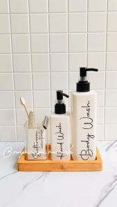 SHIKA - Botol Sabun Mandi Kotak Body PUTIH