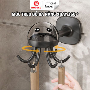 Móc Dán Treo Đồ Bếp Đa Năng MODECO - Móc Treo Vá Muỗng Thìa Xoay 360° Siêu Tiện Lợi - Keo Siêu Dầy Chịu Lực Mạnh Mẽ