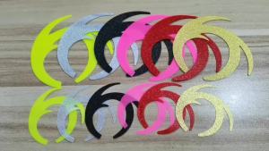 8pcs/12pcs Fly Fishing Silicone Wiggle Dragon Tails Fly Tying Material for Pike Bass Saltwater Streamer Stimulator Fishing Lures