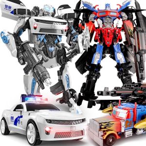 BABYSHOME | Transforming Police Car Robot Toy