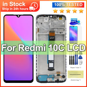 6.71For Xiaomi Redmi 10c LCD Display Touch Screen Digitizer Assembly With Frame For Redmi 10c Display Replacement Repair Parts