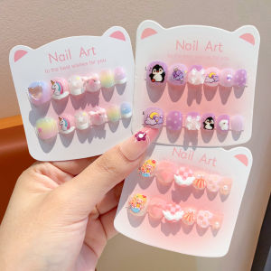 Cute Cartoon Girls Detachable Nail Stickers