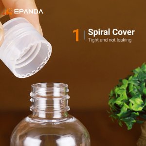 Botol Plastik PET Transparent Plastic Bottle Flip Cap Packaging Bottle Kosong Botol Isi Cecair