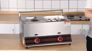 304 Stainless Steel 20L Gas Deep Fryer Replacement Pot with Lid Compatible with 2-Layer Commercial Fryer Food Stall Use