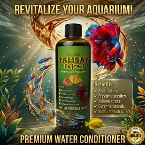 Talisay Extract Concentrated for Betta and Tropical Fish - 250 ml | Anti bacteria | Prevent parasites | Relieve stress | Stimulate fish colors | Unleash their true colors | Premium water conditioner