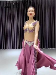 New 2pcs/set Belly Dance Costume Womens Belly Dancing Costume Sets Tribal Bollywood Costume Indian Dress Bellydance Dress