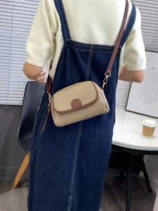 HANKE Womens PU Leather Snap Button Mini Sling Crossbody Shoulder Bag