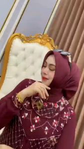 Rihanna Dress Ceruty Mix Tile Garden Gamis Wanita Model Terbaru 2024 Remaja Dress Wanita Kondangan