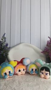 CRYBABY x Powerpuff Girls Series Gantungan Handphone Gantungan Tas Boneka Cry Baby Vinyl Face Plus