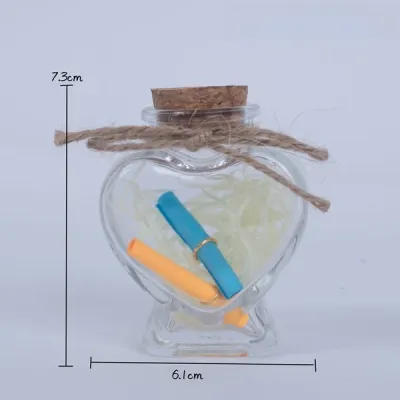 Transparent Star Bottle Wish Glass Jar Creative Gift Sky Star Bottle Modern Minimalist Design Lucky Star Bottle