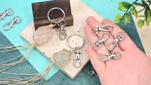 200/25Pcs Metal Swivel Snap Hooks Lobster Clasp Keychains Stainless Steel Swivel Key Chain Ring for Keychain Clip Jewelry Making