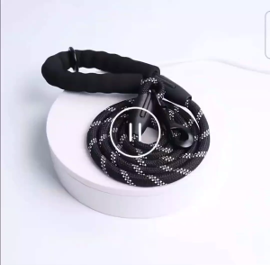[SG Ready Stock] Reflective round Dog Rope Leash Durable Polyester Reflective Pet Dog Rope Leash