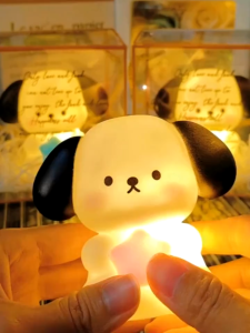 Đèn Ngủ Chó Mini Pin Để Bàn Decor Đèn Trang Trí Phòng Ngủ Quà Tặng Đáng Yêu