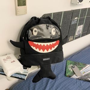 LUSUO | Cute Kids Backpack with Separate Wet and Dry Compartments Shoe Storage 1