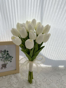 Voi Hoa Tulip Giả Cầm Tay Cho Lễ Cưới Phong Cách Hàn Quốc Chụp Ảnh Cưới Tươi Mới Hoa Tươi Trang Trí Nhà