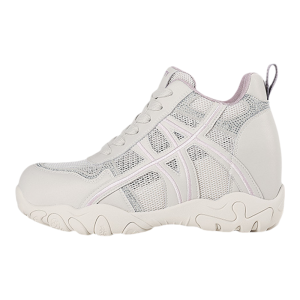 Womens High-Top Hidden Heel Lift Casual Sneakers
