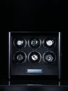 IBBETON Luxury Wood Watch Safe Box Automatic Watch Winder With Mabuchi Motor LCD Touch Screen And Remote Control Watches Box Accessories