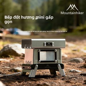 Mountainhiker | MOUNTAINHIKER Vintage Di Động Bằng Thép Không Gỉ Lư Hương Và Thuốc Đuổi Muỗi Có Thể Gập Lại Ngoài Trời Trong Nhà Để Bàn Đa Năng