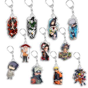 Bandai | For Naruto Hatake Kakashi Zetsu Uchiha Itachi Orochimaru Acrylic Selfmade Cartoon Anime Keychain Pendant Toy Gift 5cm