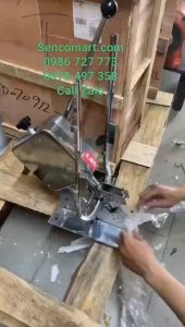 Máy ghim xúc xích 2 đầu máy kẹp đầu nhôm xúc xích giá rẻ