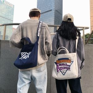 Canvas Bag Ins Messenger Bag Japanese Style Mens Bag K-style Literary Shoulder Bag Custom Handbag Lovers Bag Womens Bag