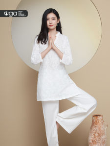 Pure Cotton Yoga Clothes Set Womens Loose Healing Dance Meditation Master Kundalini Long Pants Seven Sleeve Spring Summer