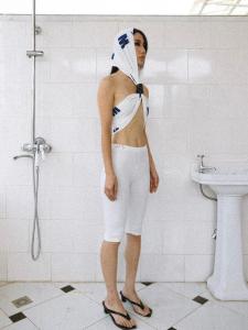 WUMUTI24AW07 Slim Fit Capri Pants Casual Style Womens Premium Cotton Mid-Length Inner Wear Spring Summer Collection