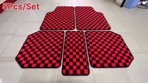 5pcs HONDA WRV CARPET Full Seat Checkmate Carpet Dadu Karpet Thailand Floor Mat Dice Carpet Car Mat WR-V WRV Carpet