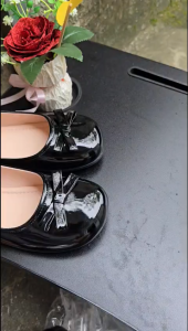 [chân gầy nên lùi 1 sz] Giày Búp Bê Marry Jane Mũi Tròn Da Bóng Đế2 Phân Mềm Dẻo