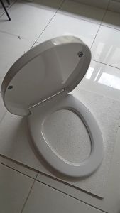 [ FERRUM ] Tutup Closet Duduk Universal Soft Close & Tebal Velar CJ-078 Putih