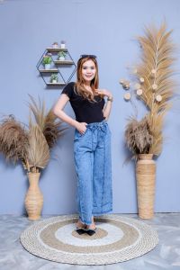 Celana Jeans Kulot Wanita Dewasa Rawis Snow Standart-Jumbo Terbaru