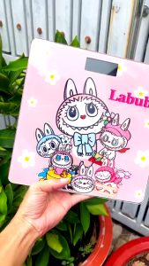 CÂN ĐIỆN TỬ HÌNH LABUBU - KUROMI - CAPY BARA SIÊU CUTE CÂN SỨC KHỎE HÌNH VUÔNG MẶT KÍNH CHỊU LỰC