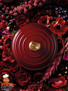 French Le Creuset Cool Color Enamel Pot Cast Iron round Stew Pot 18 Cm20cm22cm Household Pot White Enamel