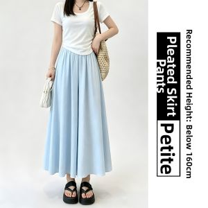 XINGJUSHE | Icy Silk Loose Summer Shorts Pants White Wide Leg
