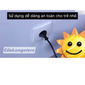 Nút Bịt Ổ Điện An Toàn Cho Bé nắp bọc che ổ điện xoay cắm không cần tháo khi sử dụng