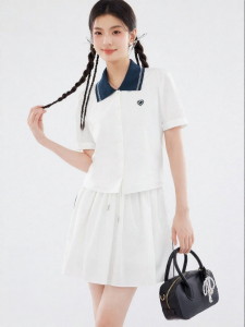 SEIFINI | Breezy Tencel Collared Contrast Color Dress