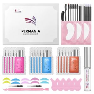 Bộ Uốn Mi PERMANIA Quick Lash Lifting 5-8 Phút Làm Xoăn Mi Chống Thấm Nước Thành Phần An Toàn Giữ Nếp 30-45 Ngày Kích Thước Đầy Đủ
