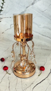 Crystal Diamond Candle Holder / Tempat Lilin Kristal PVC Import Home Decoration