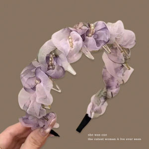 NING ZHOU | Mesh Beaded Hairband