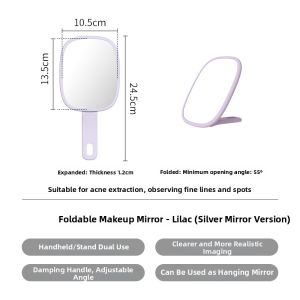 SHUANGSHAN | Handheld Folding HD Silvered Mirror