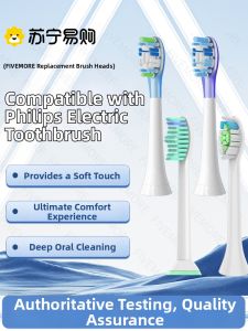 Philips Electric Toothbrush Head Replacement Compatible with HX9954/9312/9362/9350/9360 Universal 1383 Adult Hardness Grade