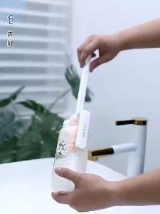 Unique long-handled household cup brush a special tool for washing baby bottles and water cups and a sponge brush for cleaning and removing dirt