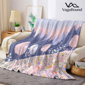 BILIBILI | Winter Forest Flannel Blanket Warm Soft Halloween Christmas Decorative Couch Warm Cozy All-Season Gift