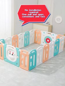 Big Baby Folding Playpen with Mat and Balls Playfence playpen for baby(Can be folded with one click)