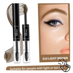Eyebrow Double Head Dyeing Resistant Non-Smudge Waterproof And Sweat-Proof Dye Brow Styling Gel Quick Drying Long-Lasting Liquid Dye Cream